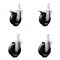 Service Caster 4 Inch Phenolic Wheel Swivel 3/4 Inch Square Stem Caster Total Lock Brakes, 2PK SCC-SQTTL20S414-PHS-34-2-S-2 - alternate 3